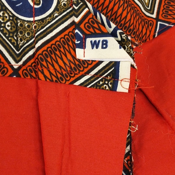 Handmade Wax Print Cotton Short Shorts OOAK  30/31 - Picture 5 of 8